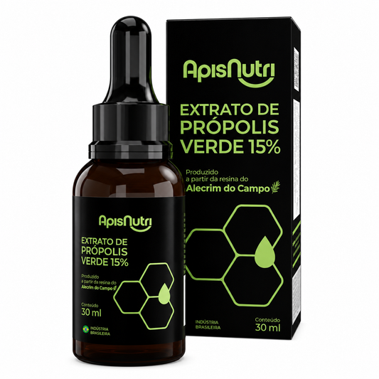 Extrato de Própolis Verde Gotas 30ml - ApisNutri