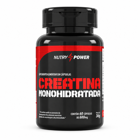 Creatina Monohidratada 600mg 60 Cáps Nutry Power - ApisNutri