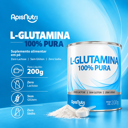 L-Glutamina 200g  - ApisNutri